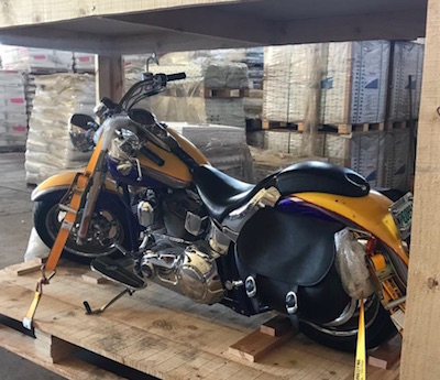 PANGEA Members cooperating in a Harley Davidson motorcycle airfreight shipment