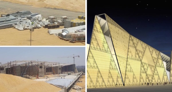 Triangular Network Logistics Project for the façade of the new Grand Egyptian Museum