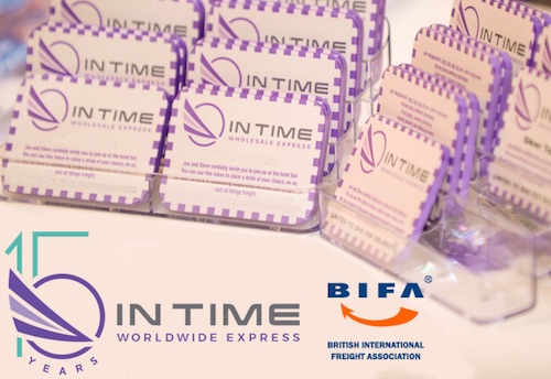 IN TIME (UK) celebrates 15 Years of Excellence in Logistics