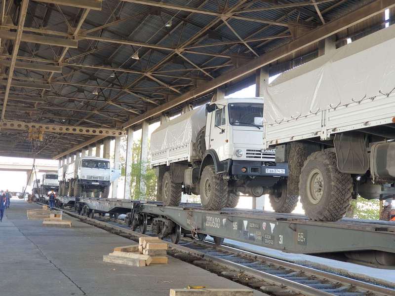 JURMAK (Mongolia) handles Break Bulk shipment of 34 military vehicles