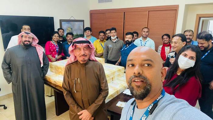 TRANS-CONTINENTAL SHIPPING (Bahrain) team celebrates New Year Lunch