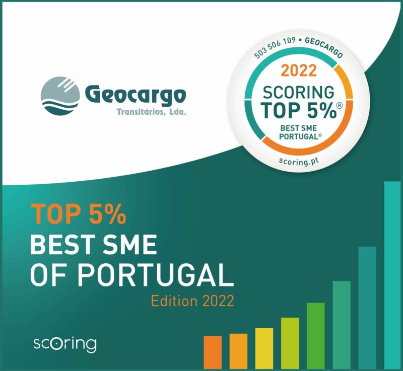 GEOCARGO (Portugal) certified Best SME of Portugal, scoring Top 5%