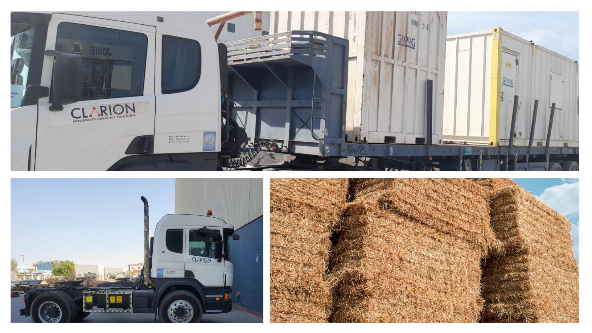 CLARION (UAE) and WTO (Romania) successfully transporting regular lots of Alfalfa