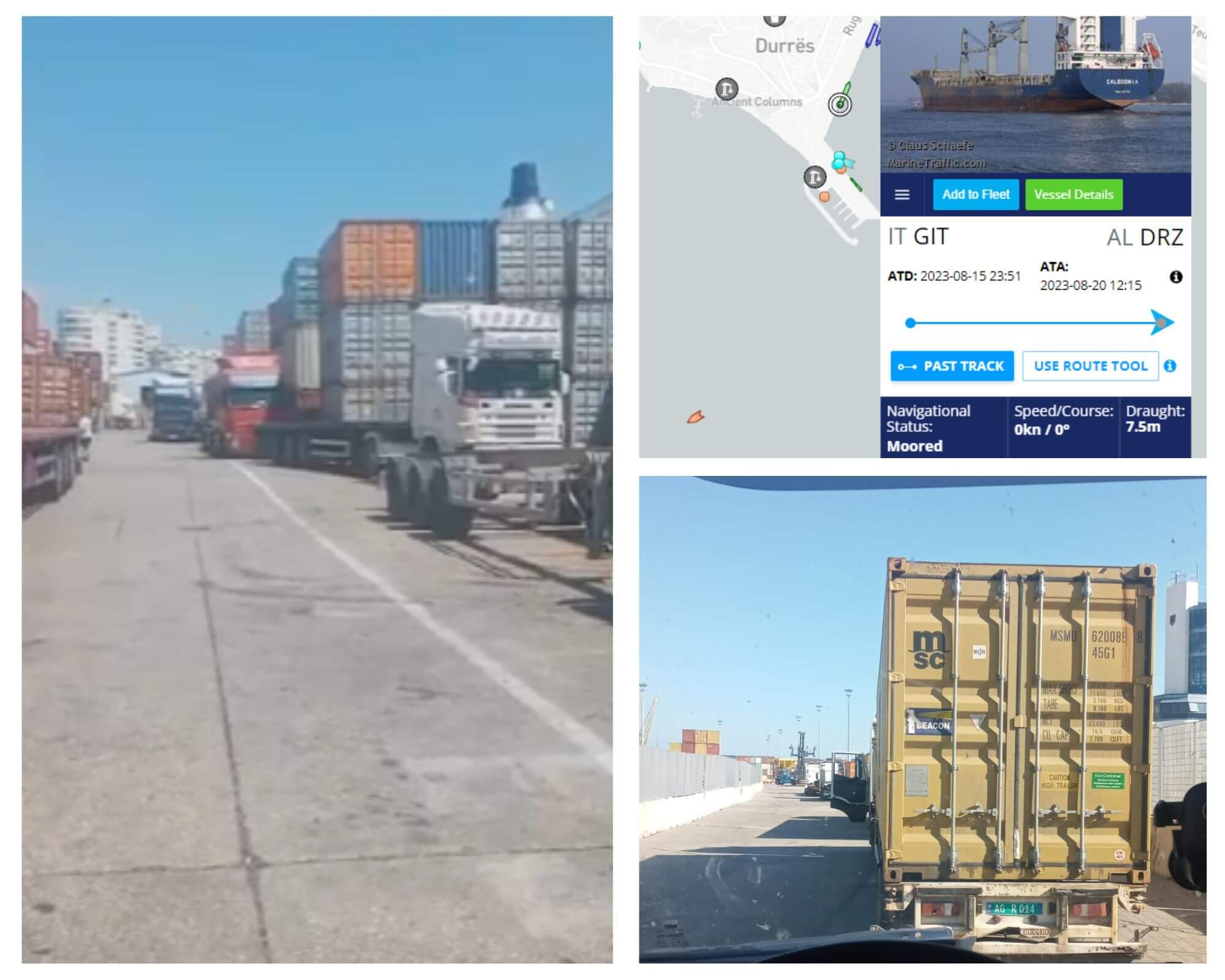 WORLD TRANSPORT OVERSEAS (Albania) become support to Durres port congestion situation