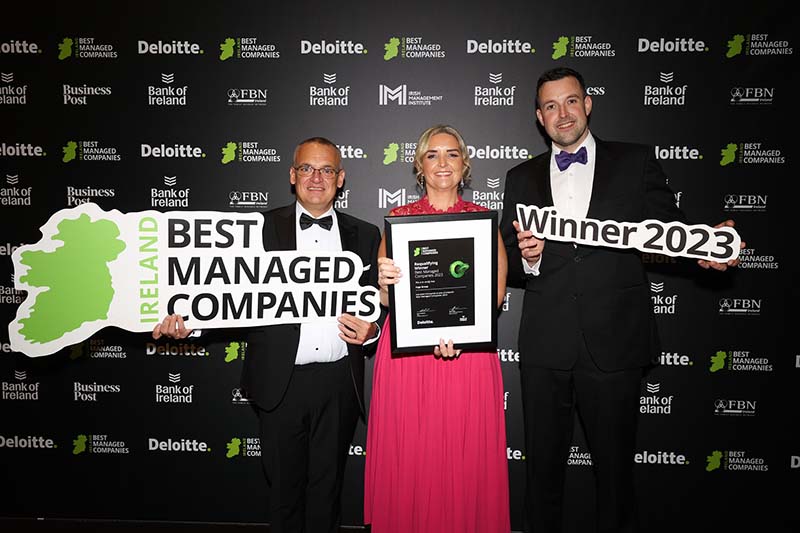 TOGA FREIGHT SERVICES (Ireland) Wins Best Managed Companies Award for the fourth consecutive year at Deloitte