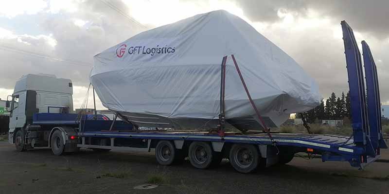 GFT LOGISTICS (Turkey) transports 5000 kg Yacht from İzmir to Zadar
