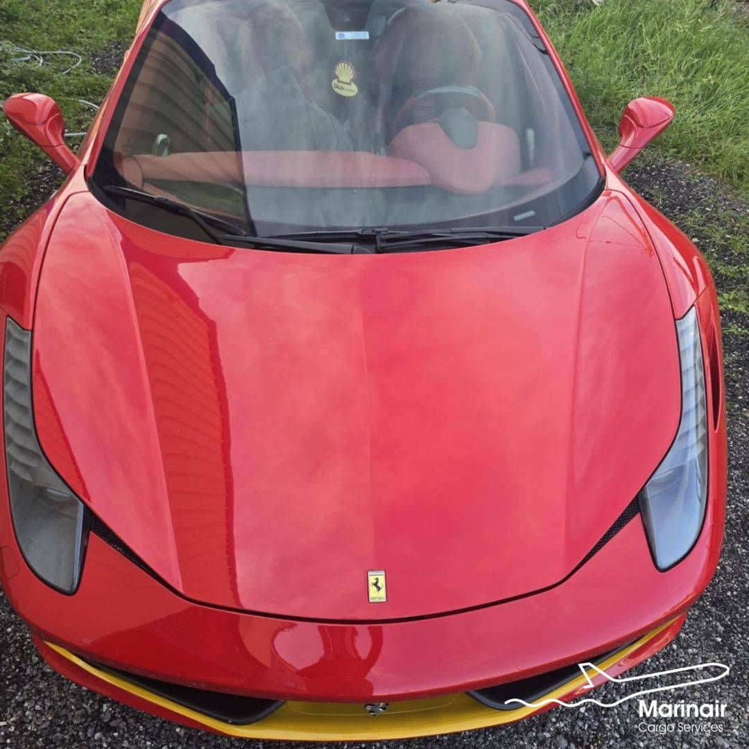 MARINAIR CARGO (Greece) handles High-Value Ferrari Export from Greece to Egypt